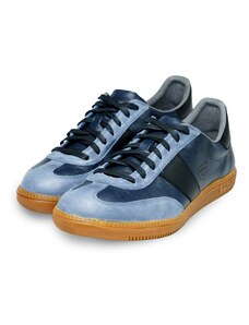 Vasky Botas Iconic Blue - Pánske kožené tenisky / botasky modré, ručná výroba