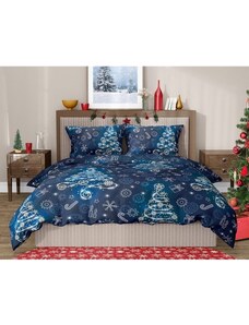 TipTrade (CZ) Vianočné posteľné obliečky - modré