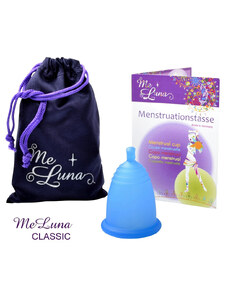 Menštruačný kalíšok Me Luna Classic L s guličkou modrý (MELU007)