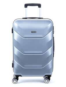 Stredný škrupinový cestovný kufor na kolieskach 60 l Suitcase 1616