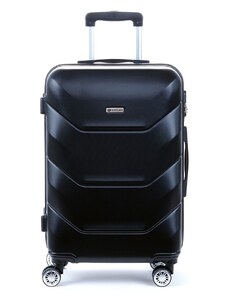 Stredný škrupinový cestovný kufor na kolieskach 60 l Suitcase 1616