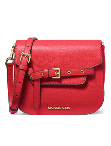 Michael Kors Kabelka Emilia Small Leather Crossbody Bag Bright Red