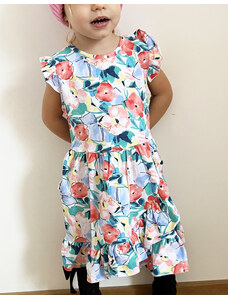 Miniworld Dievčenské letné šaty- Kvetinky