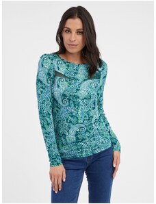 Orsay Turquoise women's patterned top - Ladies