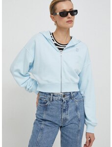 Mikina Calvin Klein Jeans dámska,s kapucňou,jednofarebná,J20J222885