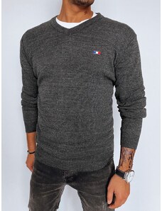 Dstreet Trendy čierny pánsky sveter