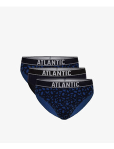 Classic men's briefs ATLANTIC 3Pack - black/navy blue