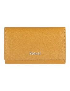 SEGALI Dámska kožená peňaženka SG-27074 žltá