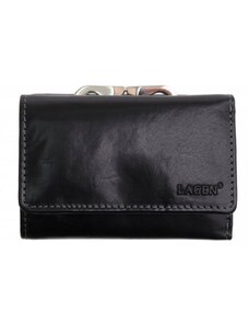 Lagen Dámska kožená peňaženka HT-233/T čierna