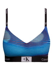 Calvin Klein Underwear Podprsenka vodová / tmavomodrá / farba lesného ovocia / čierna