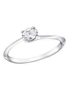 Kesi Silver Elegance Oval Engagement Ring