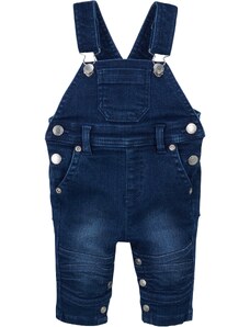 bonprix Detské džínsy na traky, farba modrá