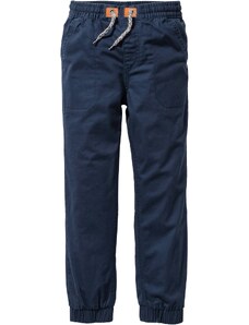 bonprix Ležérne termo nohavice s bavlnenou podšívkou Regular Fit, farba modrá