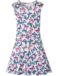 bonprix Dievčenské šaty s potlačou motýľov, farba ružová