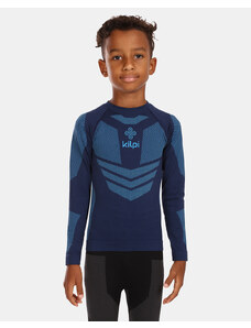 Chlapčenské bezšvové termo tričko Kilpi NATHAN-JB tmavo modrá