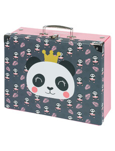 Baagl Skládací školní kufřík Panda s kováním