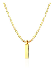 OLIVIE Strieborný náhrdelník 45+5cm BOX GOLD 8069