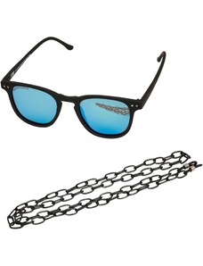 Urban Classics Accessoires Sunglasses Arthur with Chain black/blue
