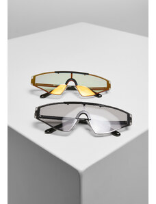 Urban Classics Accessoires Sunglasses France 2-Pack black/blackholo