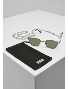 Urban Classics Accessoires Kalymnos Sunglasses with Chain - Green