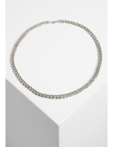 Urban Classics Accessoires Necklace with rhinestones - silver color