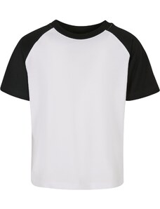 Urban Classics Kids Boys' T-shirt with contrasting raglan white/black