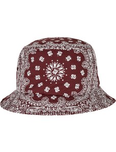 Flexfit Bandana Print Bucket Hat Cherry/White