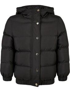 Urban Classics Kids Girls' Puffer Hooded Jacket Black