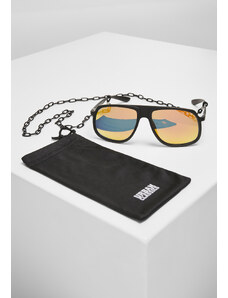 Urban Classics Accessoires 107 Retro blk/yellow chain sunglasses