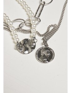 Urban Classics Accessoires Ocean Layering Necklace - Silver Color