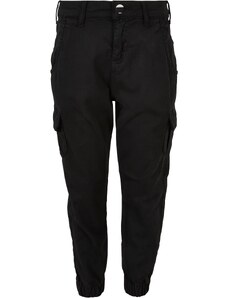Urban Classics Kids Girls' high-waisted cargo trousers black