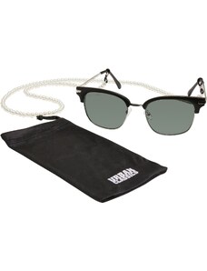 Urban Classics Accessoires Crete sunglasses with chain black/green