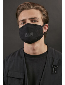 Urban Classics Accessoires Urban Classics Cotton Face Mask, 2 packs, black