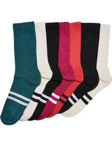 Urban Classics Accessoires Double Stripe Socks 7-Pack Winter Color