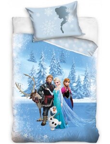 Carbotex Obliečky do detskej postieľky Ľadové kráľovstvo - Frozen - motív Pravé priateľstvo - 100% bavlna - 40 x 60 cm + 100 x 135 cm