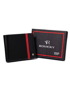 ROVICKY Pánska peňaženka N01-RVTP-3012 Black-Red