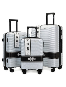 Súprava cestovných kufrov RGL PC1 - strieborná