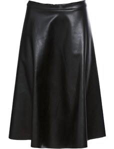 bonprix Koženková sukňa, farba čierna, rozm. 44