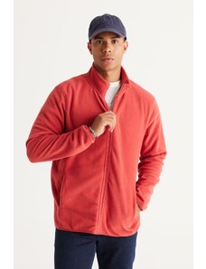 AC&Co / Altınyıldız Classics Men's Coral Anti-pilling Anti-Pilling Standard Fit High Bato Collar Sweatshirt Fleece Jacket