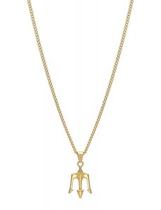 Pánsky náhrdelník Trojzubec - Zlatá Trimakasi