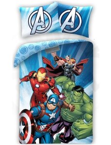 Halantex Bavlnené posteľné obliečky Avengers útočí - 100% bavlna - 70 x 90 cm + 140 x 200 cm