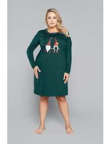 Italian Fashion Santa's Women's Long Sleeve Shirt - Green
