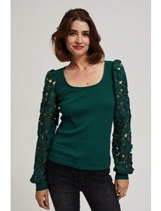Moodo Blouse with lace sleeves