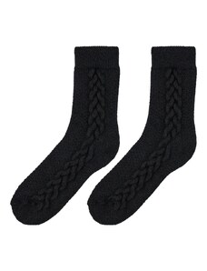 Vlnka Tradičné ovčie ponožky Merino čierna