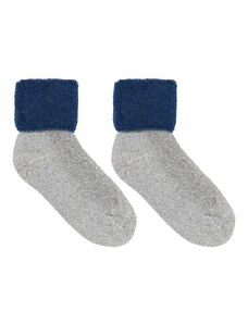 Vlnka Ovčie ponožky Merino froté modrá