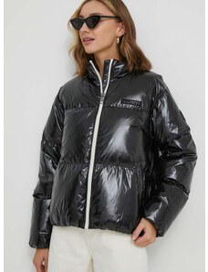 Páperová bunda Tommy Hilfiger dámska,čierna farba,zimná,WW0WW41658