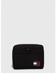 Peňaženka Tommy Jeans dámsky,čierna farba,AW0AW15830