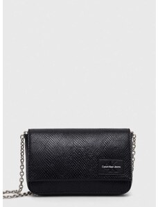 Peňaženka Calvin Klein Jeans dámsky,čierna farba,K60K611528