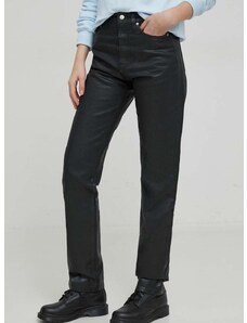Rifle Calvin Klein Jeans dámske,čierna farba,J20J222431