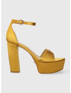 Sandále Guess SETON2 zlatá farba, FLPSE2 SAT03